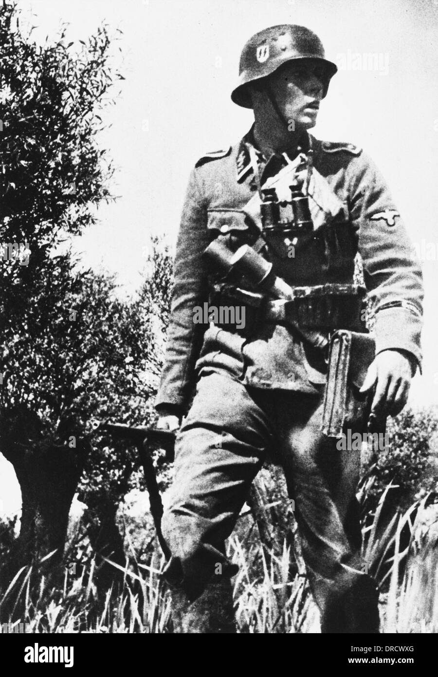 Waffen SS Soldat WWII Stockfoto