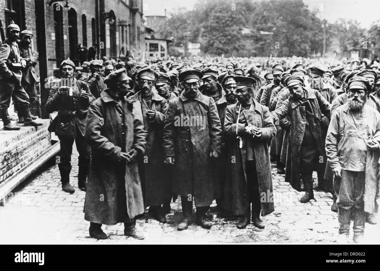 Russische Kriegsgefangene WWI Stockfoto