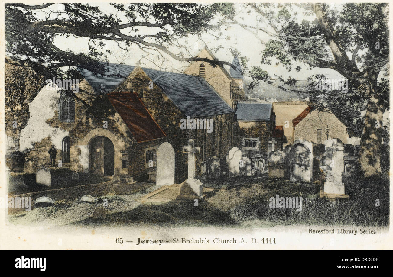 Kirche St Brelade, Jersey Stockfoto