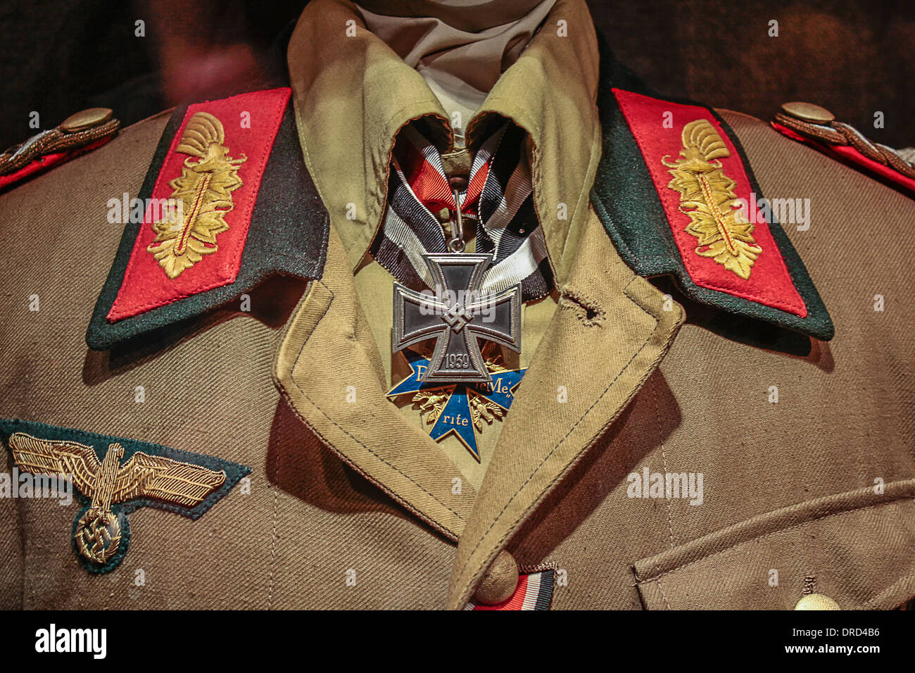 Alten Uniform eines Generals im zweiten Weltkrieg Stockfoto