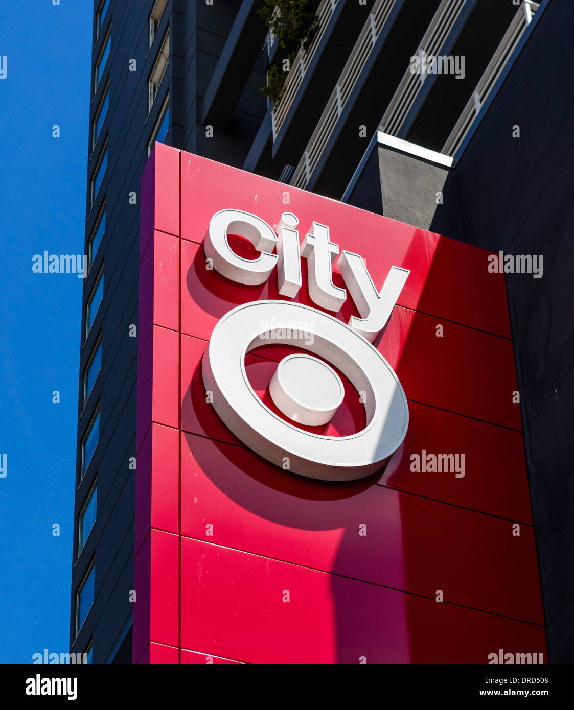 Ziel-Logo auf der Seite der Stadt Zielspeicher auf Pike Street in der Innenstadt von Seattle, Washington, USA Stockfoto