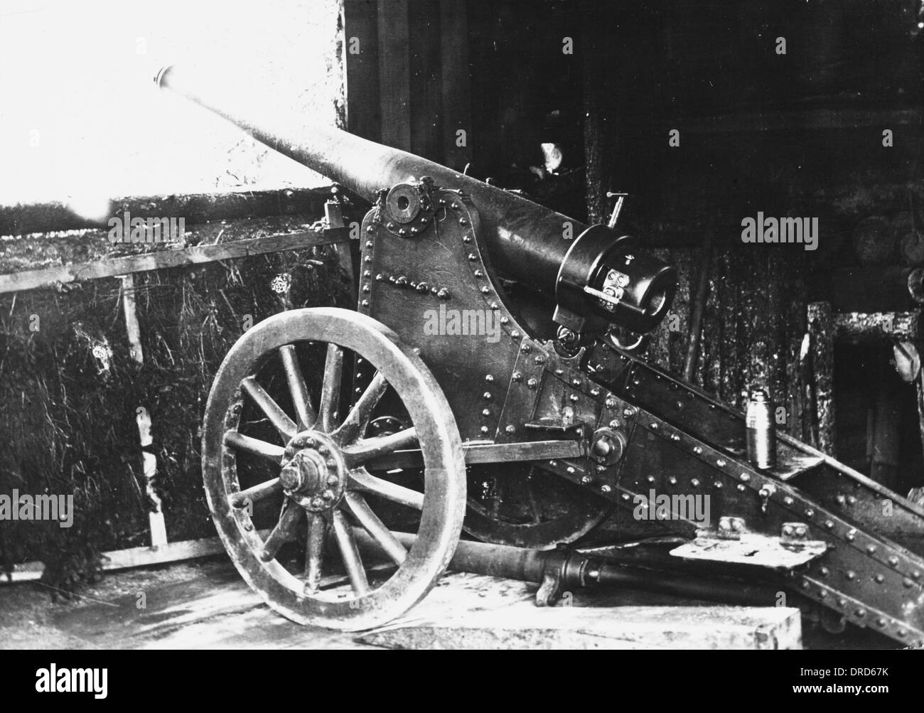 Ersten Weltkrieg Artillerie Stockfoto