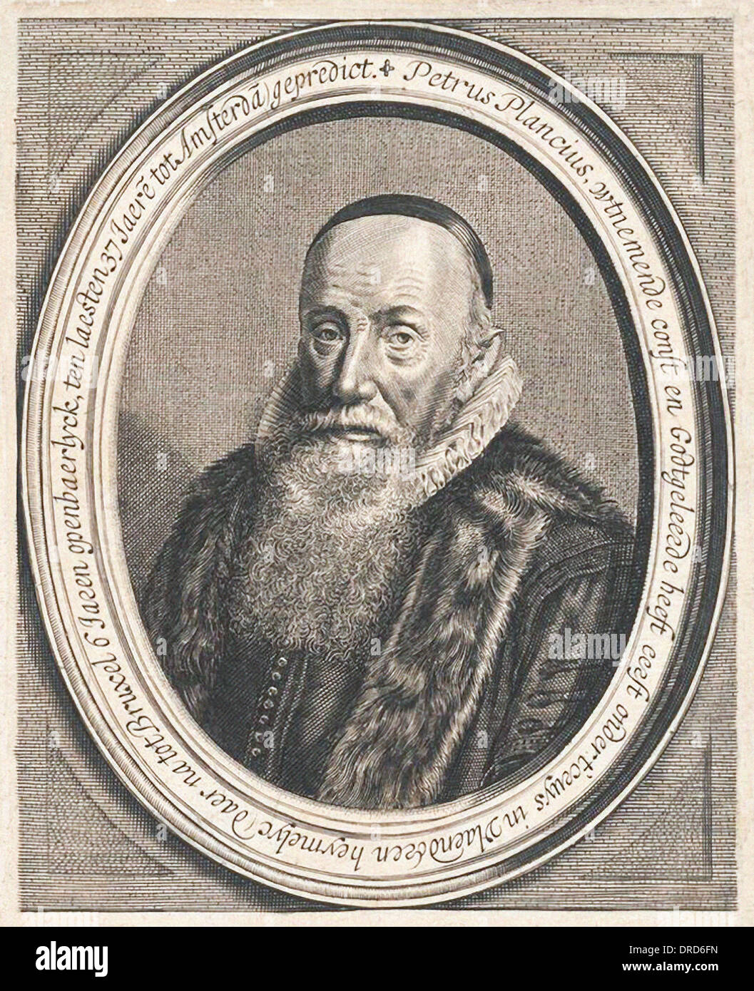 Petrus Plancius (1552-1622), niederländischer Astronom, Mathematiker und Kartograph. Gründer und Kartograph für die Niederländische Ostindien-Kompanie. Stockfoto