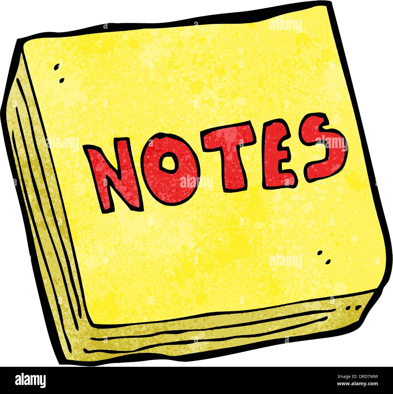 Cartoon-Notizen-pad Stock Vektor