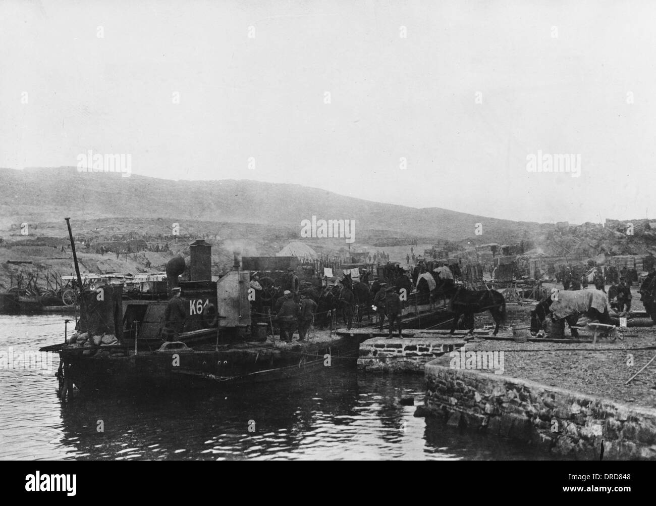 V-Strand bei Gallipoli WWI Stockfoto