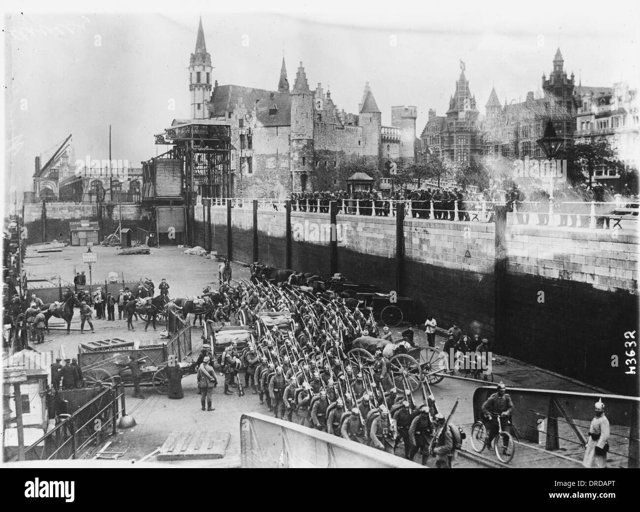 Deutsche Truppen WWI Stockfoto