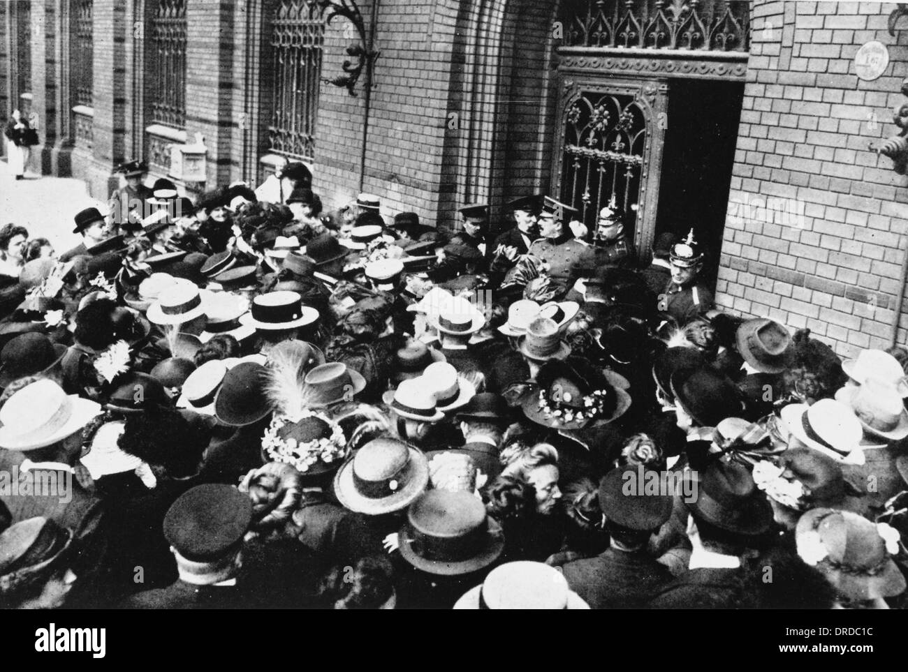 Bank-run in Berlin WWI Stockfoto