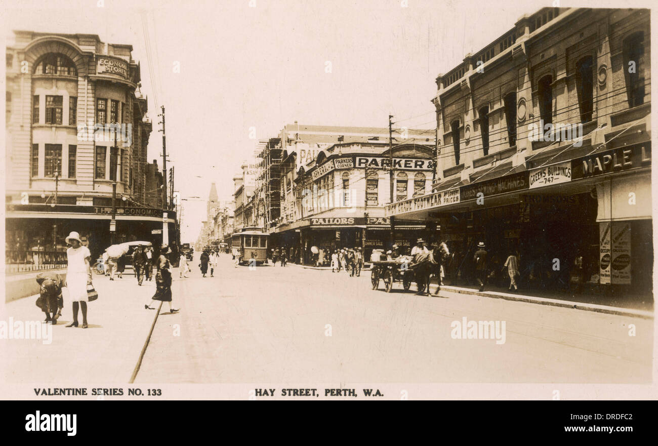 Perth 1900er Jahren Stockfoto