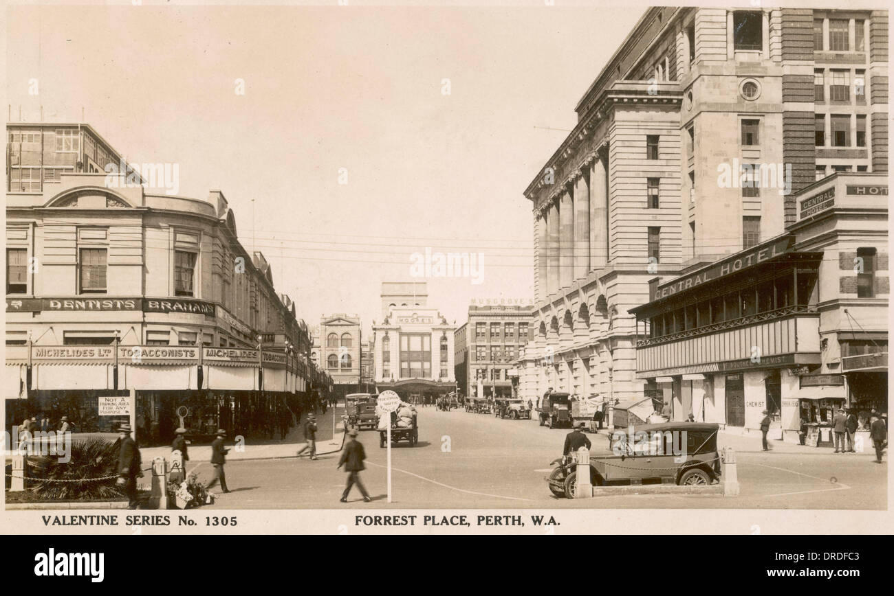Perth 1910er Jahre Stockfoto