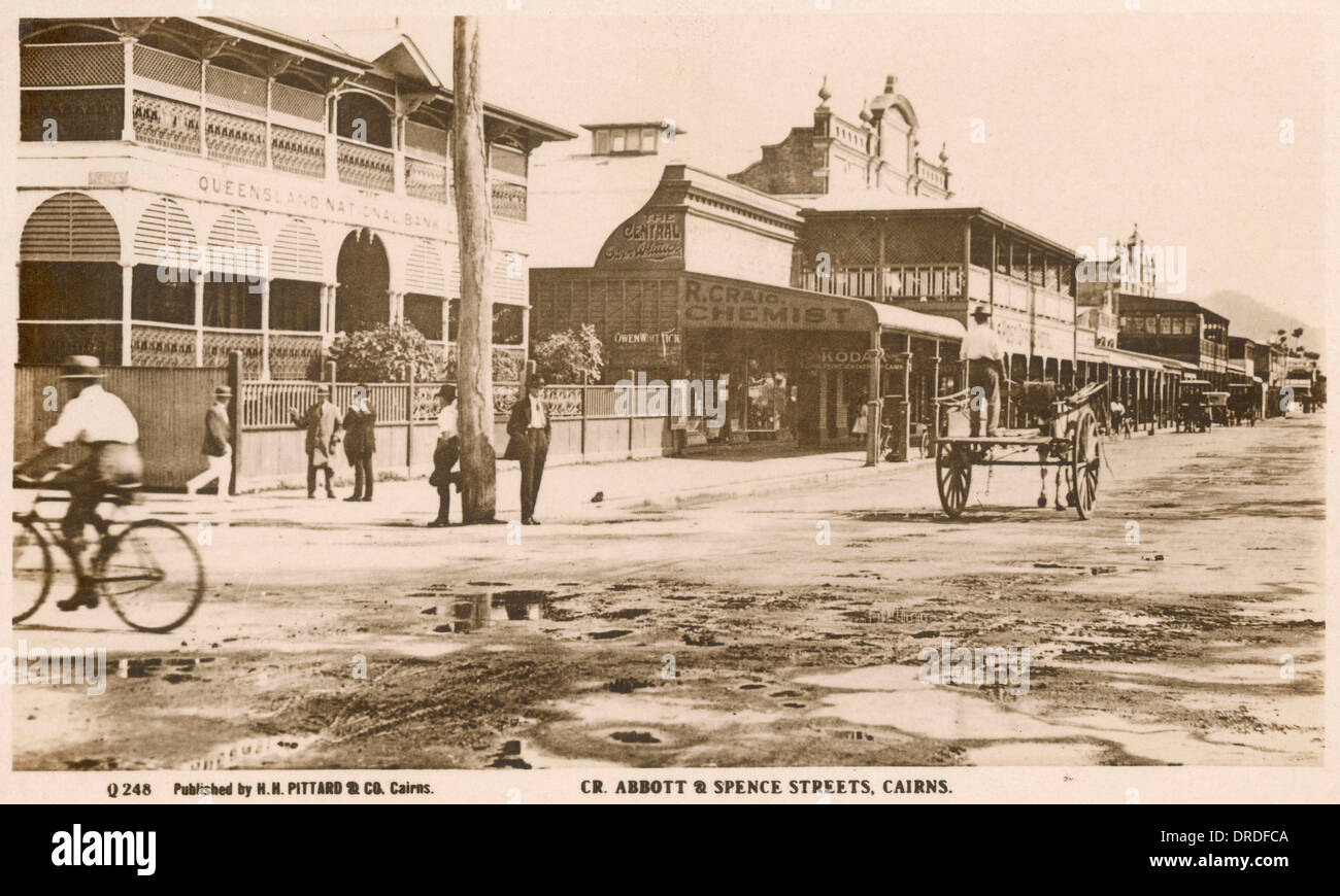 Cairns 1900er Jahren Stockfoto