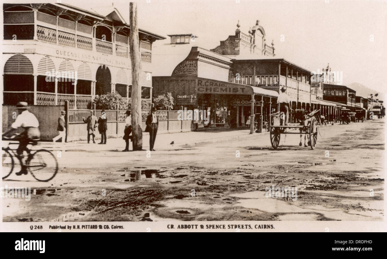 Cairns 1900er Jahren Stockfoto