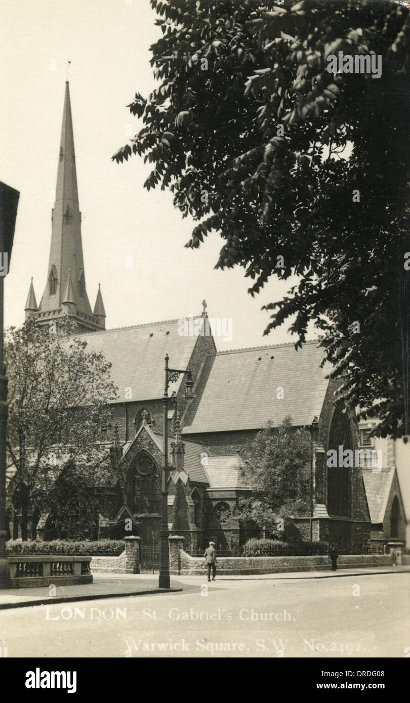 St. Gabriel Kirche, Warwick Square, Pimlico, London Stockfoto