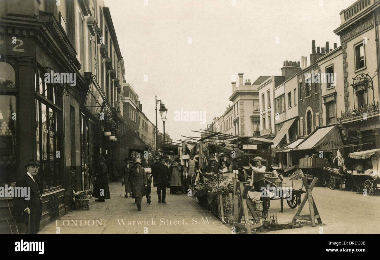 Warwick Street, Pimlico, London Stockfoto