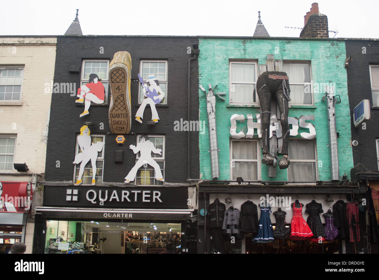Camden Shop Fronten London trendigen High street Stockfoto