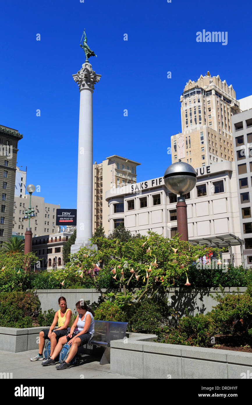 Union Square, San Francisco, Kalifornien, USA Stockfoto
