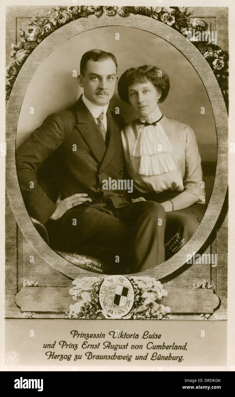 Victoria Louise & Ernest Augustus Stockfoto