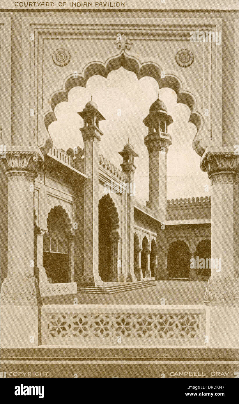 Indian Pavilion bei der British Empire Exhibition Stockfoto