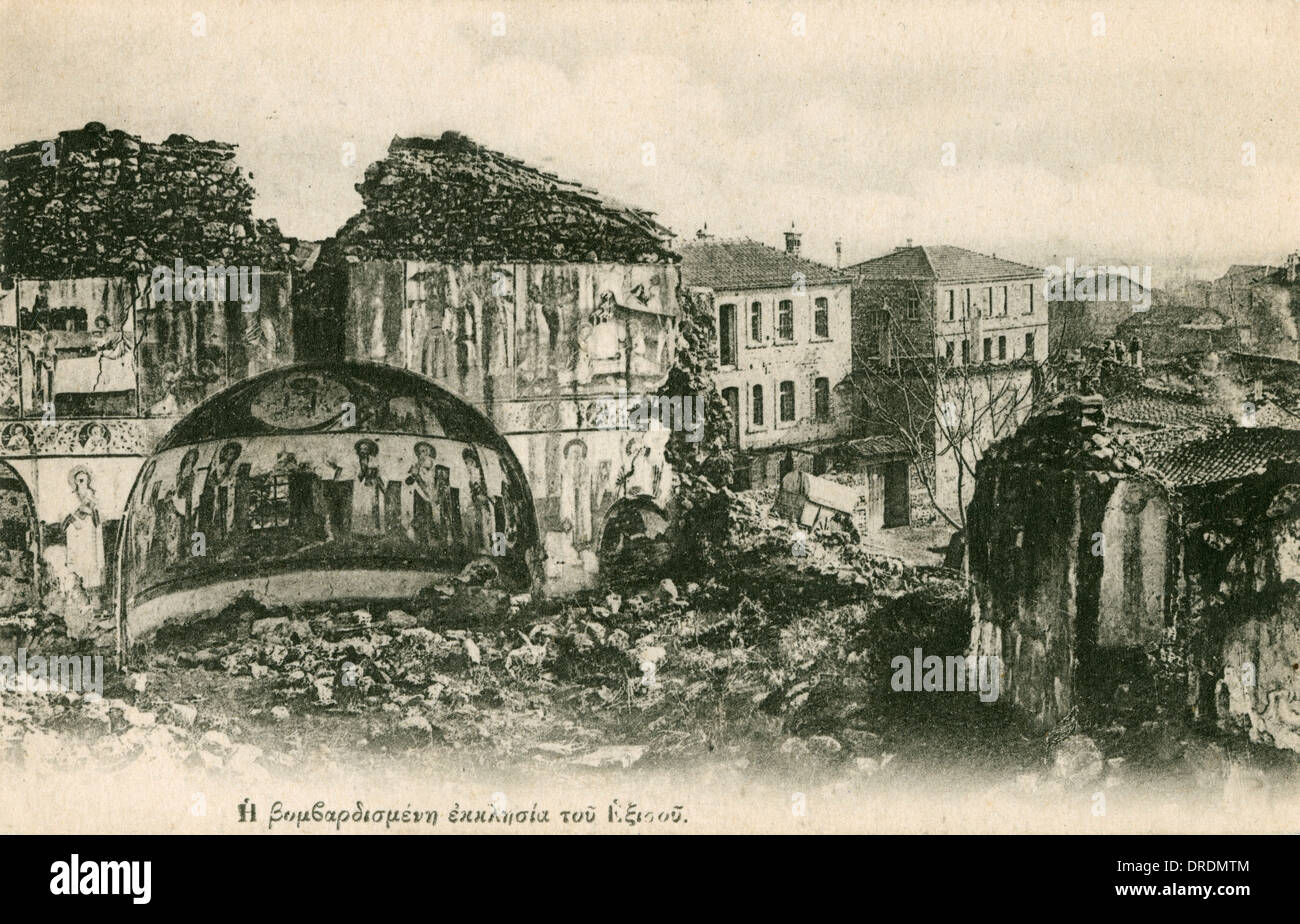 Alexandroupolis, Griechenland (Dedeagatch) - Kriegsschäden Stockfoto