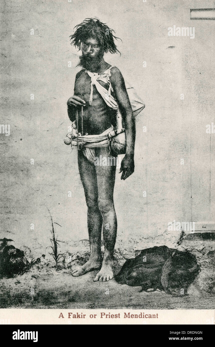 Mendicant Priester oder Fakir - Hinduismus - Indien Stockfoto