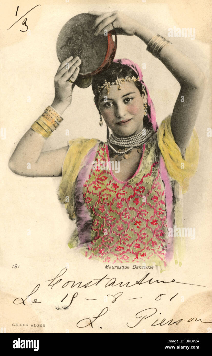 Algerien - hübsche Dancing girl Stockfoto