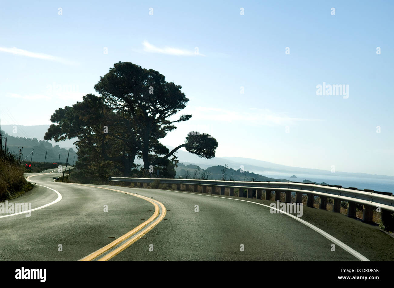 Pacific Coast Highway in Mendocino County, Kalifornien Stockfoto