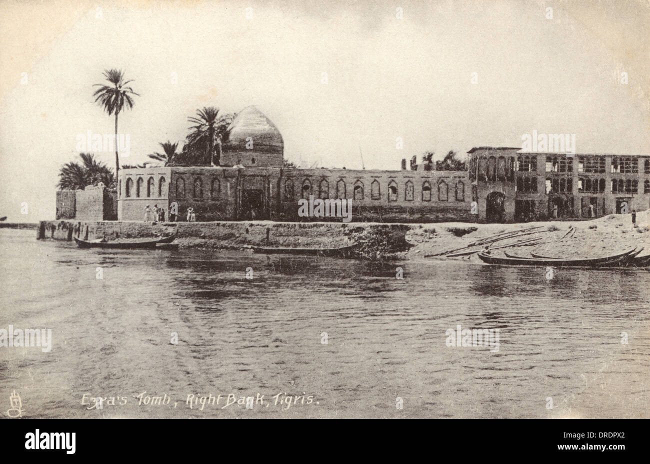 Tigris-Fluss, Irak - das Grab des Propheten Ezra Stockfoto