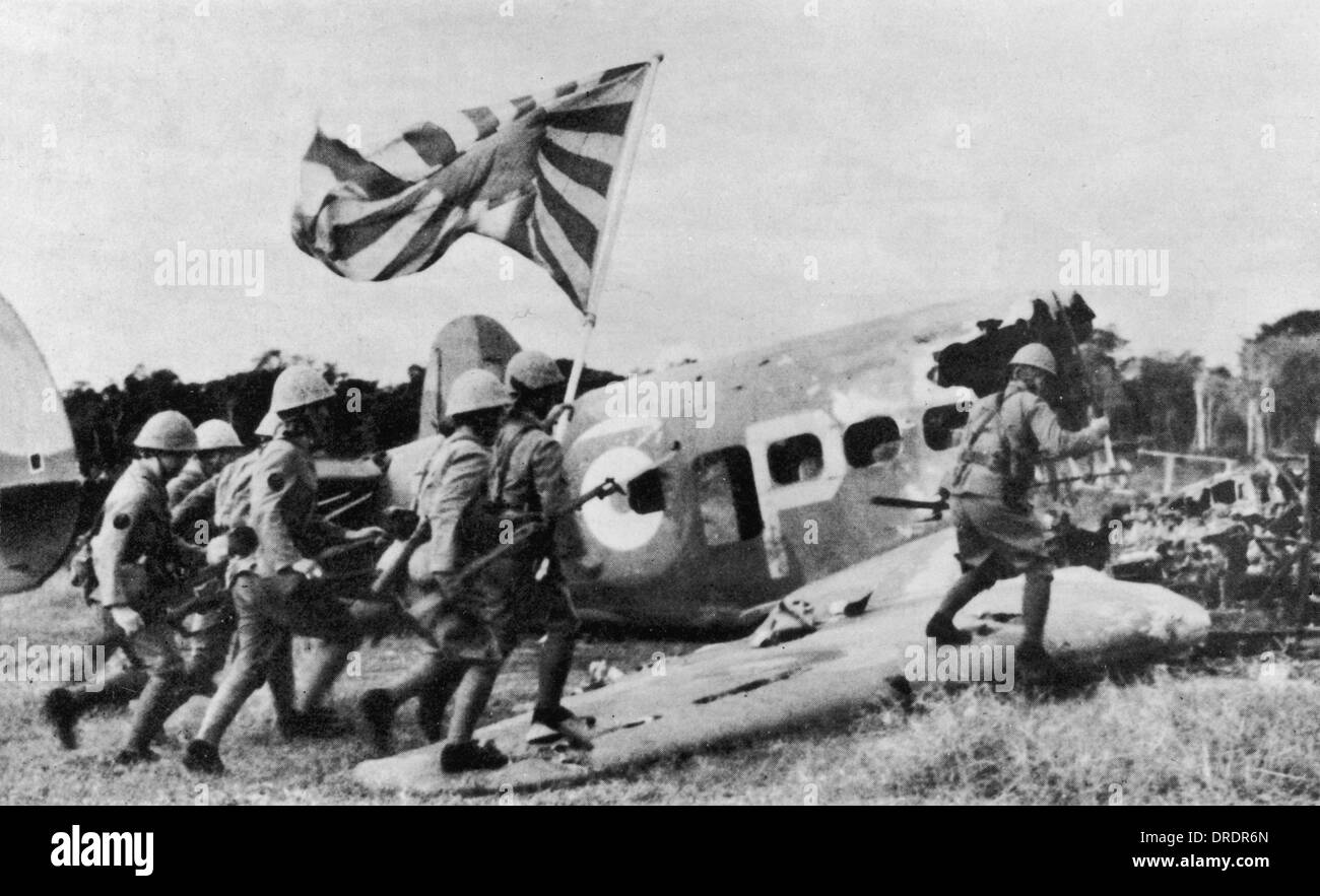 Japanische Sturm malaiische Flugplatz Stockfoto