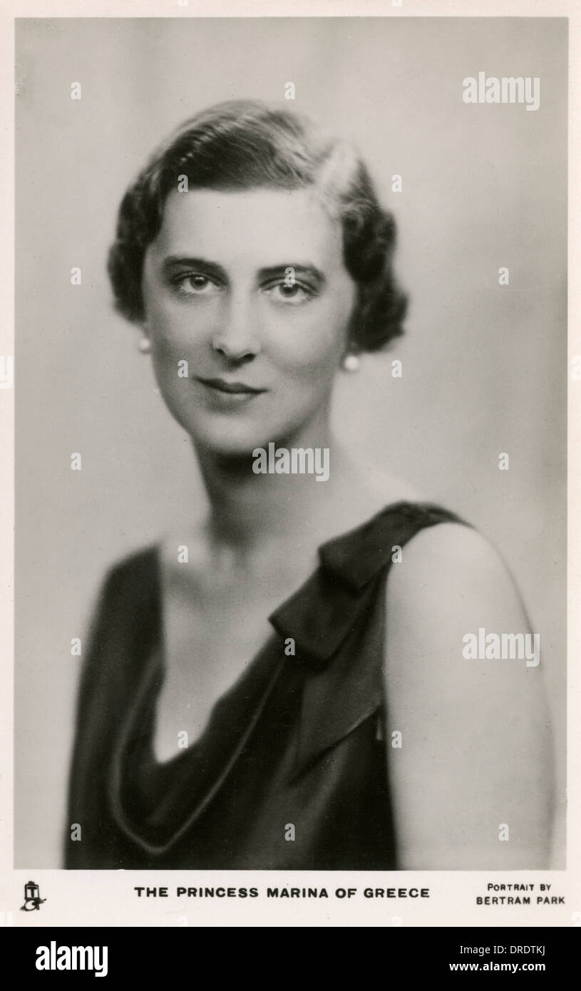 Prinzessin Marina von Griechenland Stockfoto