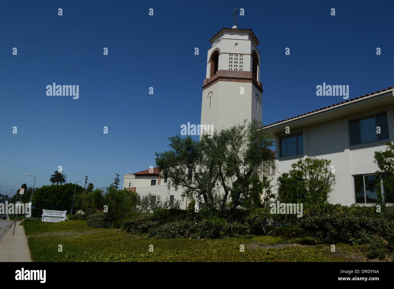 Allgemeine Ansicht bei der Beerdigung von Sage Stallone an St. Martin