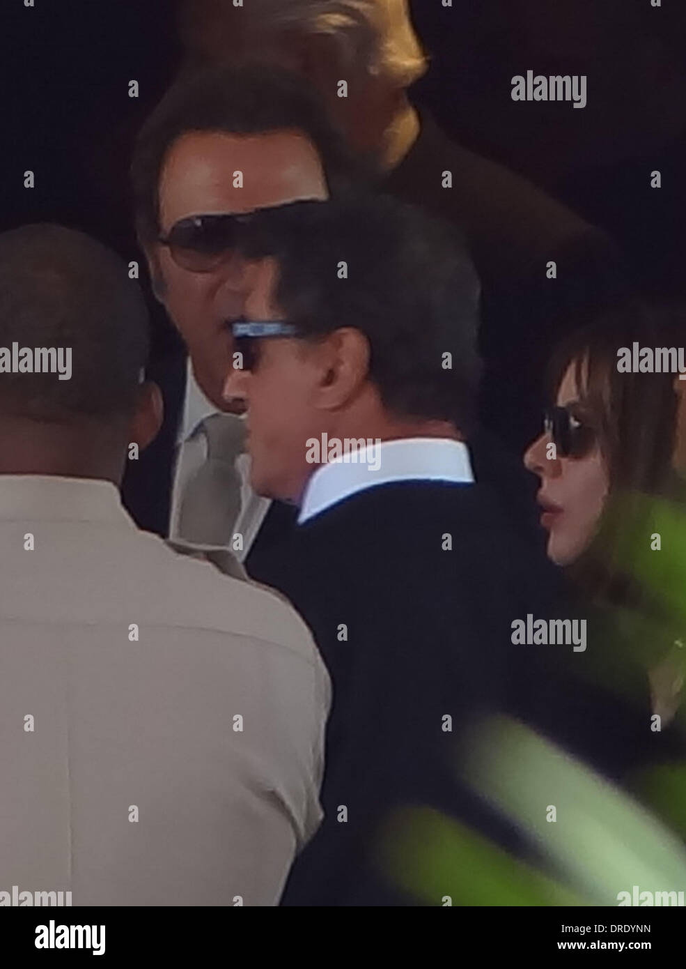 Sylvester Stallone verlassen die Beerdigung von Sage Stallone an St