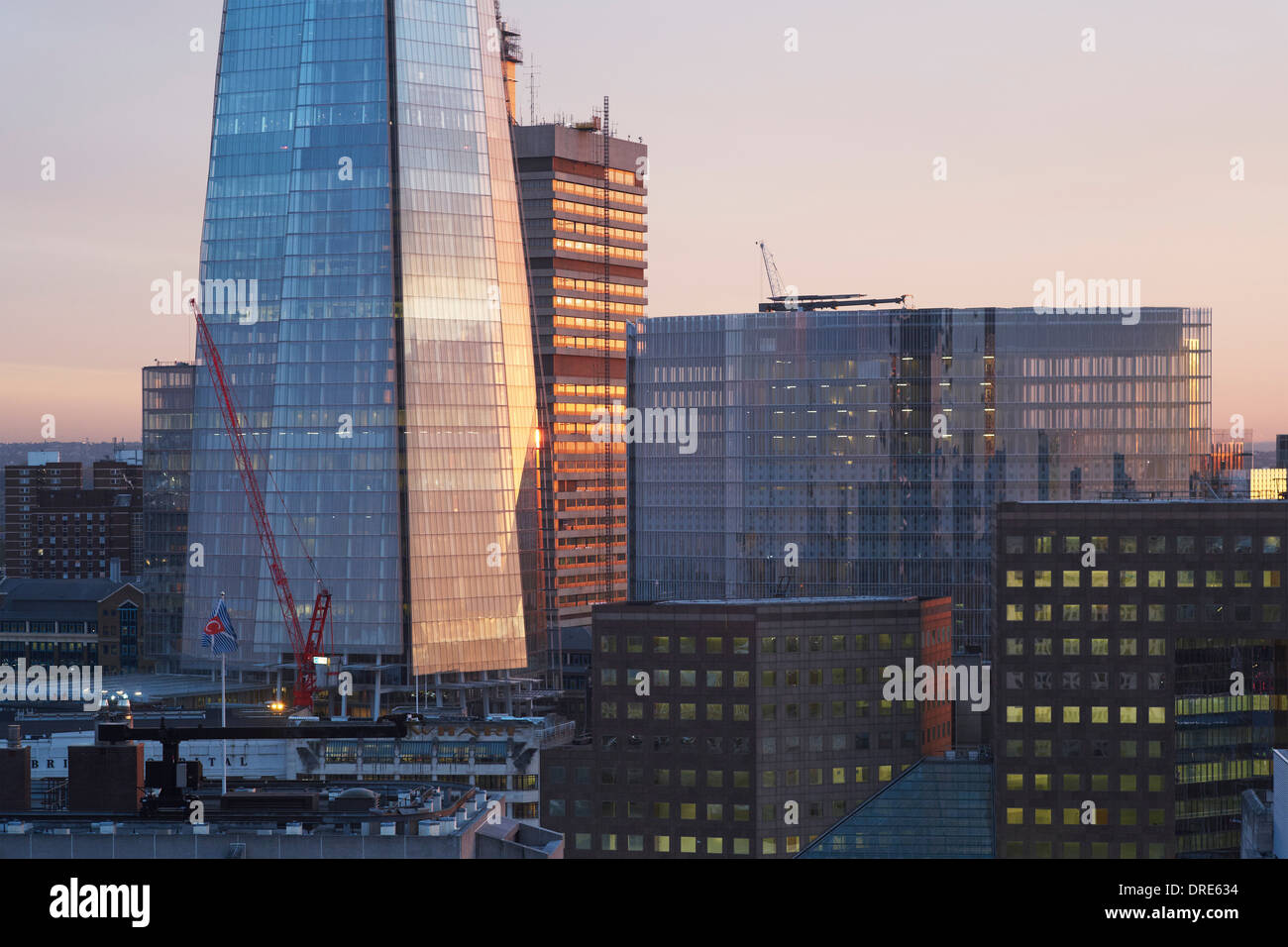 Der Shard, London, Vereinigtes Königreich. Architekt: Renzo Piano, 2012. Stockfoto