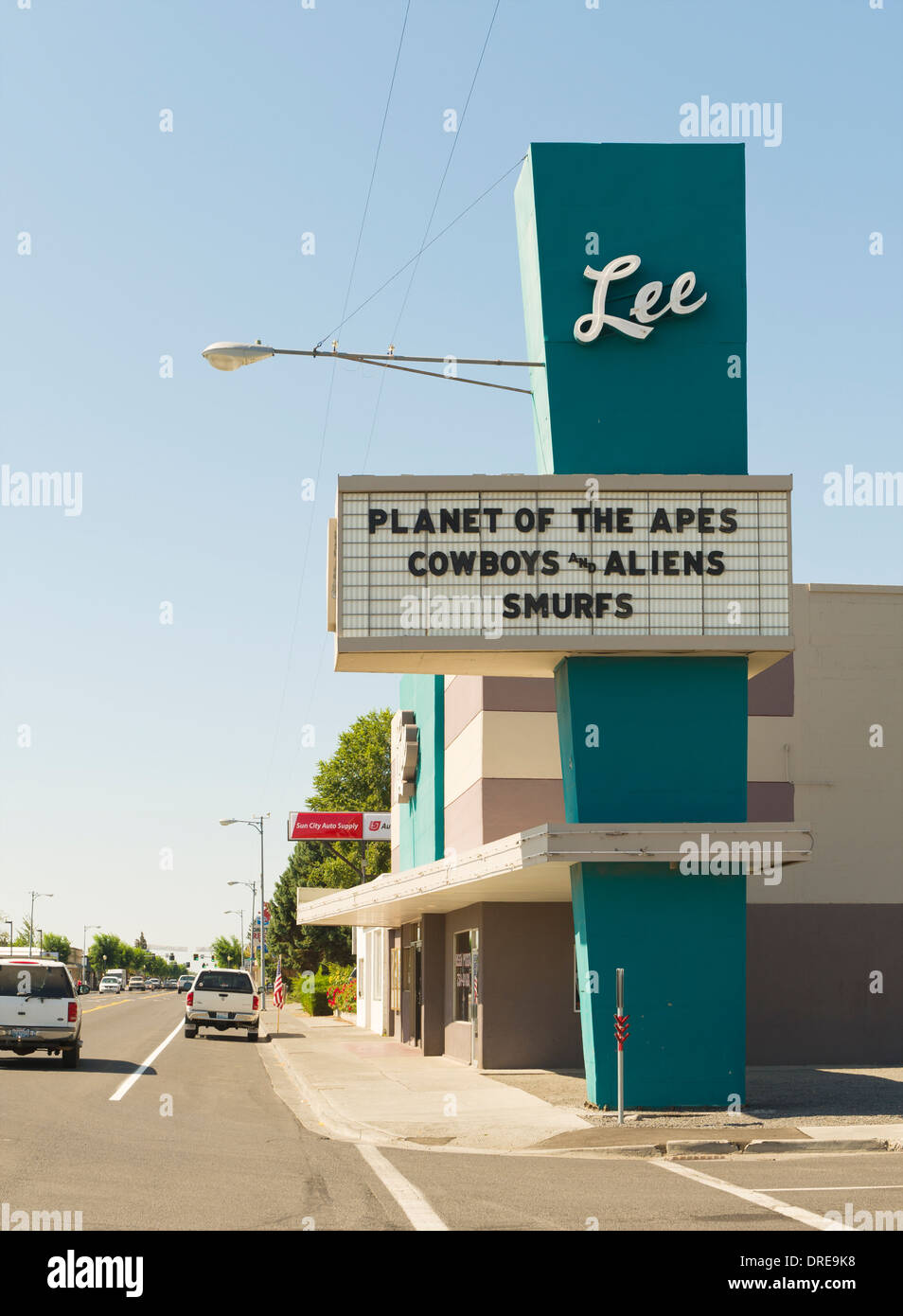 Lee Kino Theater (1952) in Ephrata, Washington, USA Stockfoto