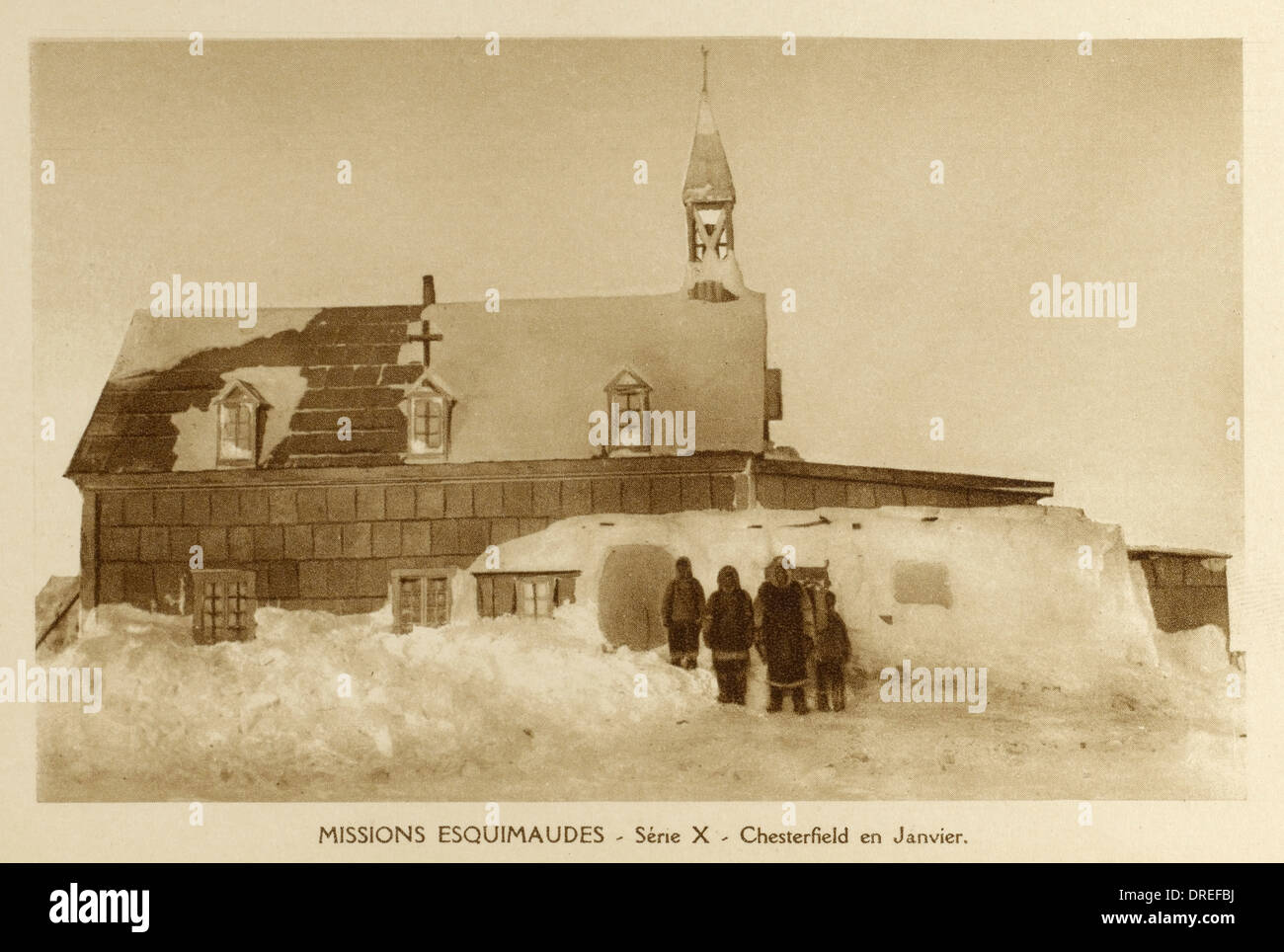 Katholische Mission - Chesterfield, Neufundland Stockfoto