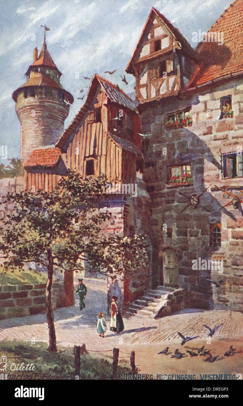 Nürnberg, Deutschland - Haus des Gerichtsvollziehers Stockfoto