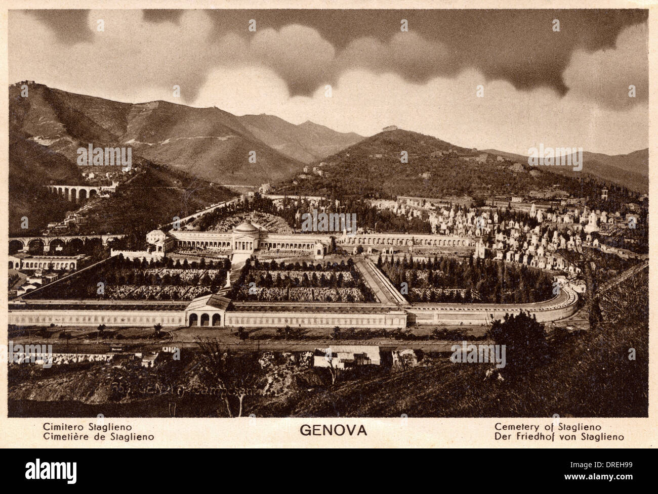 Genua, Italien - Friedhof Staglieno Stockfoto