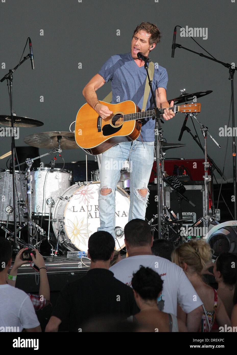 Canaan-Smith, die live während der "In Ihren Händen" tour im Cruzan Amphitheater West Palm Beach, Florida - 29.07.12 Stockfoto