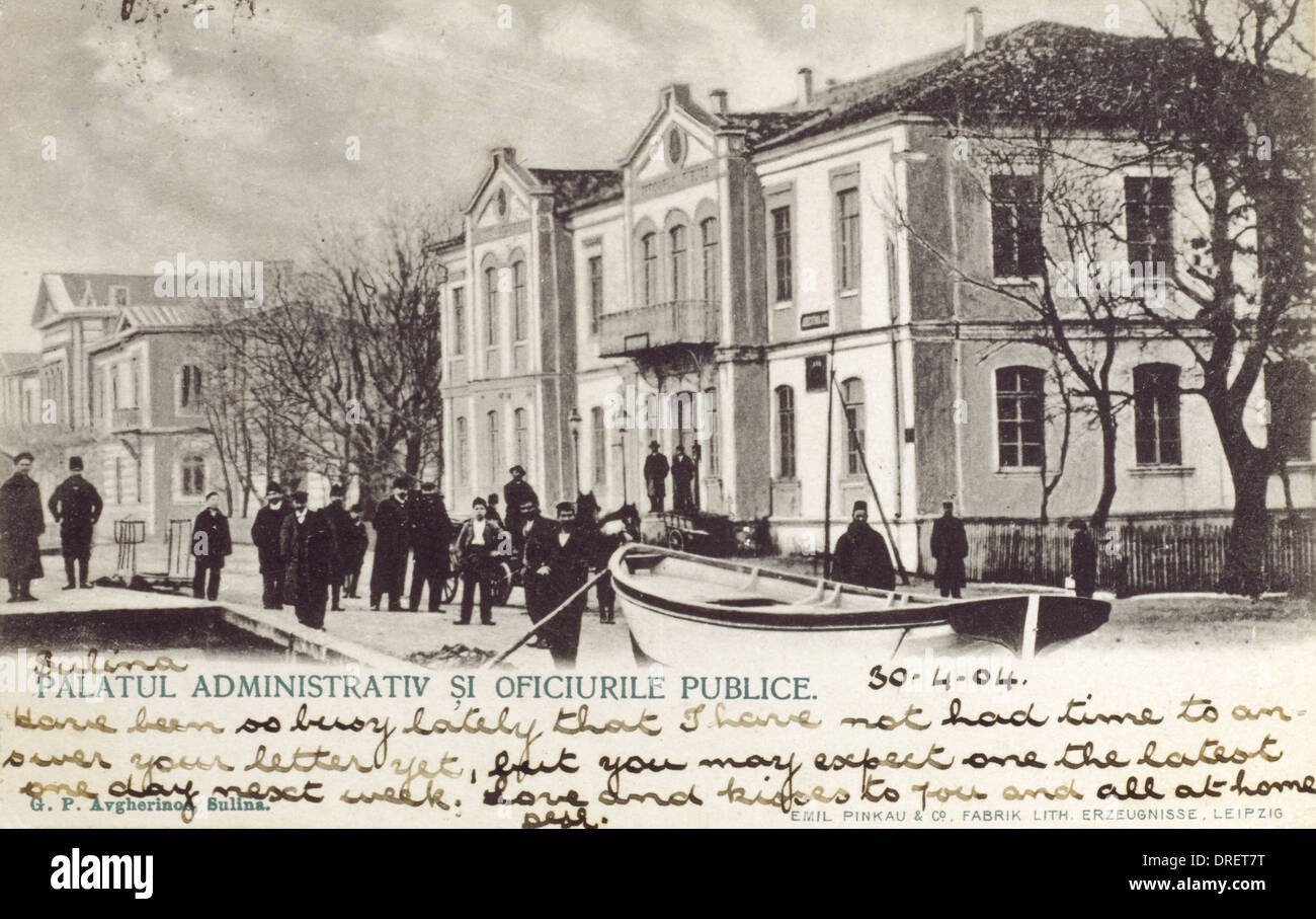 Rumänien - Sulina administrativen Palast Stockfoto