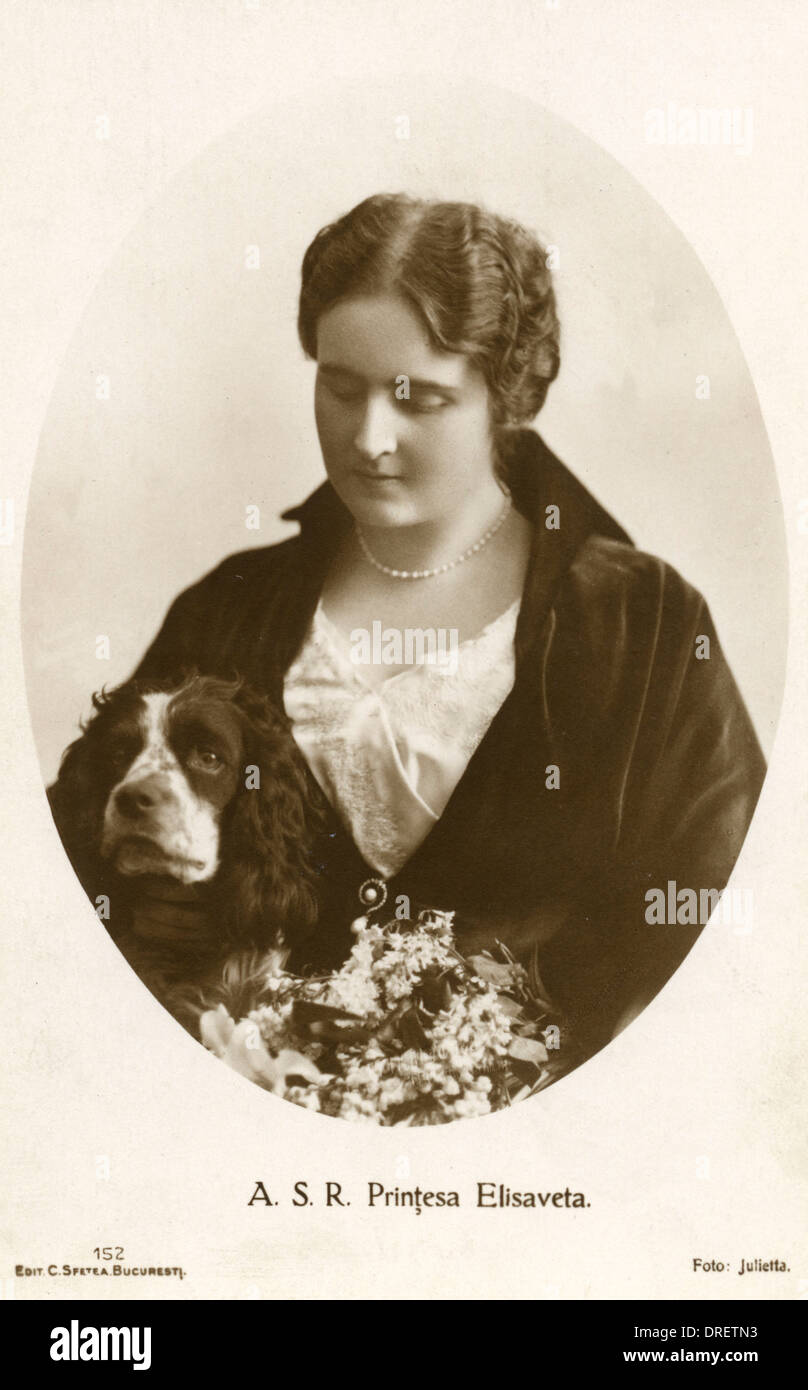 Prinzessin Elisabeth von Rumänien Stockfoto