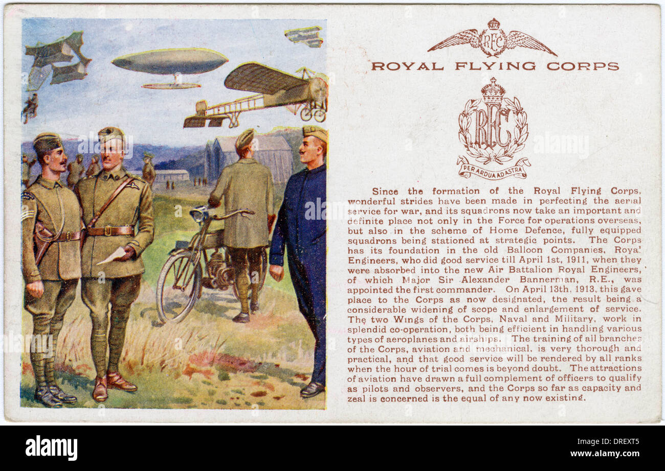 Das Royal Flying Corps Stockfoto