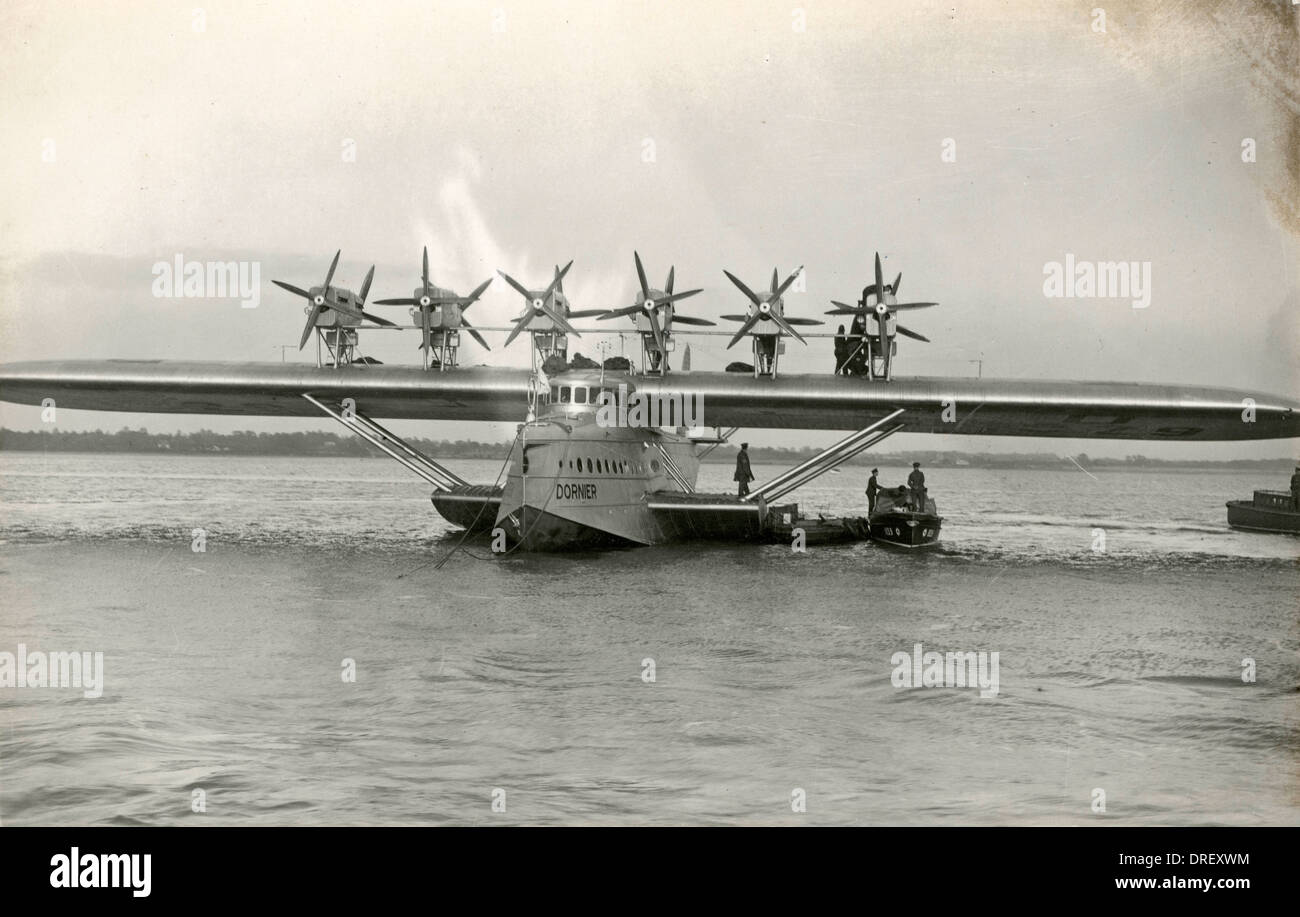 Das Dornier do X Wasserflugzeug - Southampton Water Stockfoto