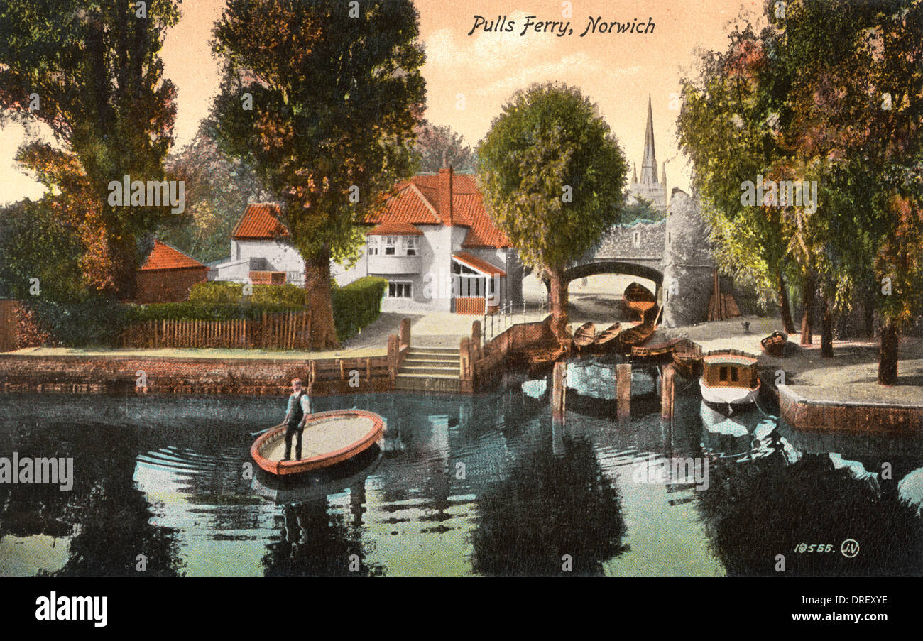 Zieht, Fähre, Norwich, Norfolk, England Stockfoto