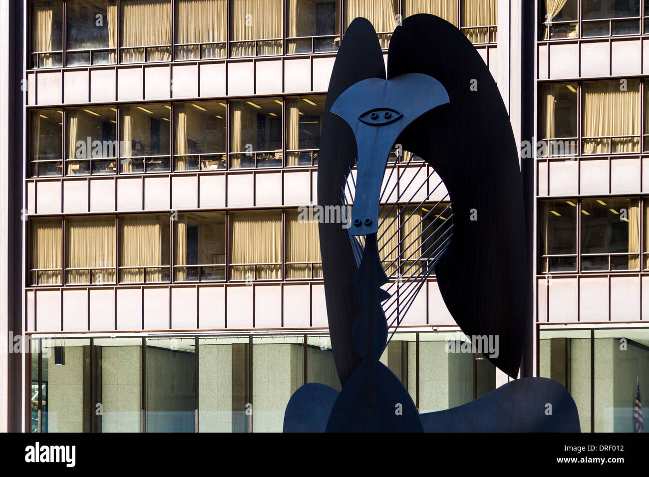 Picasso kubistischen Skulptur in Daley Plaza Chicago Stockfoto