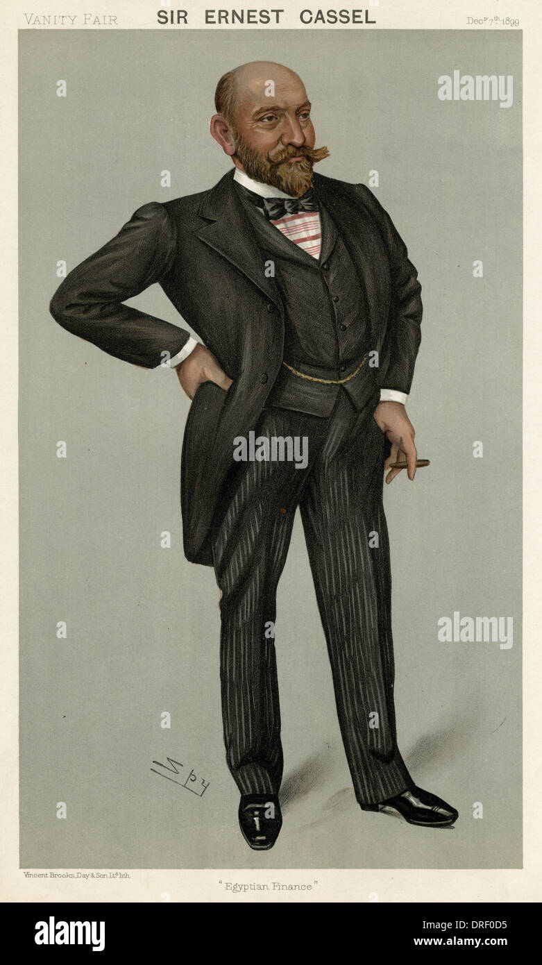 Sir Ernest J. Cassel, Vanity Fair, Spion Stockfoto