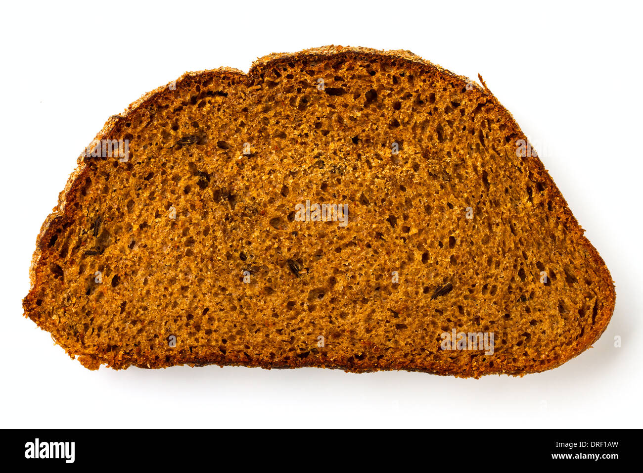 frisches Brot, isoliert auf weißem Hintergrund Stockfoto