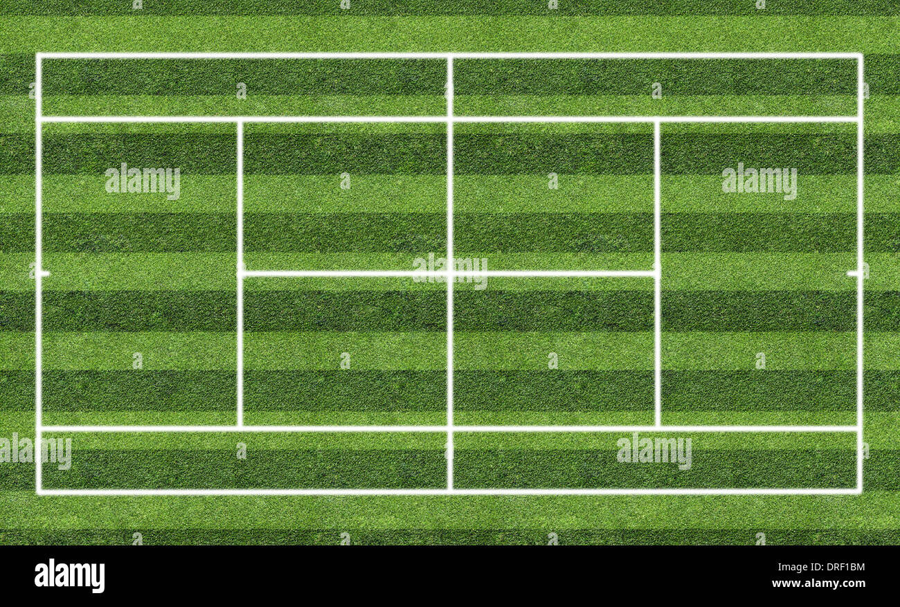 Tennis-Rasenplatz Stockfoto