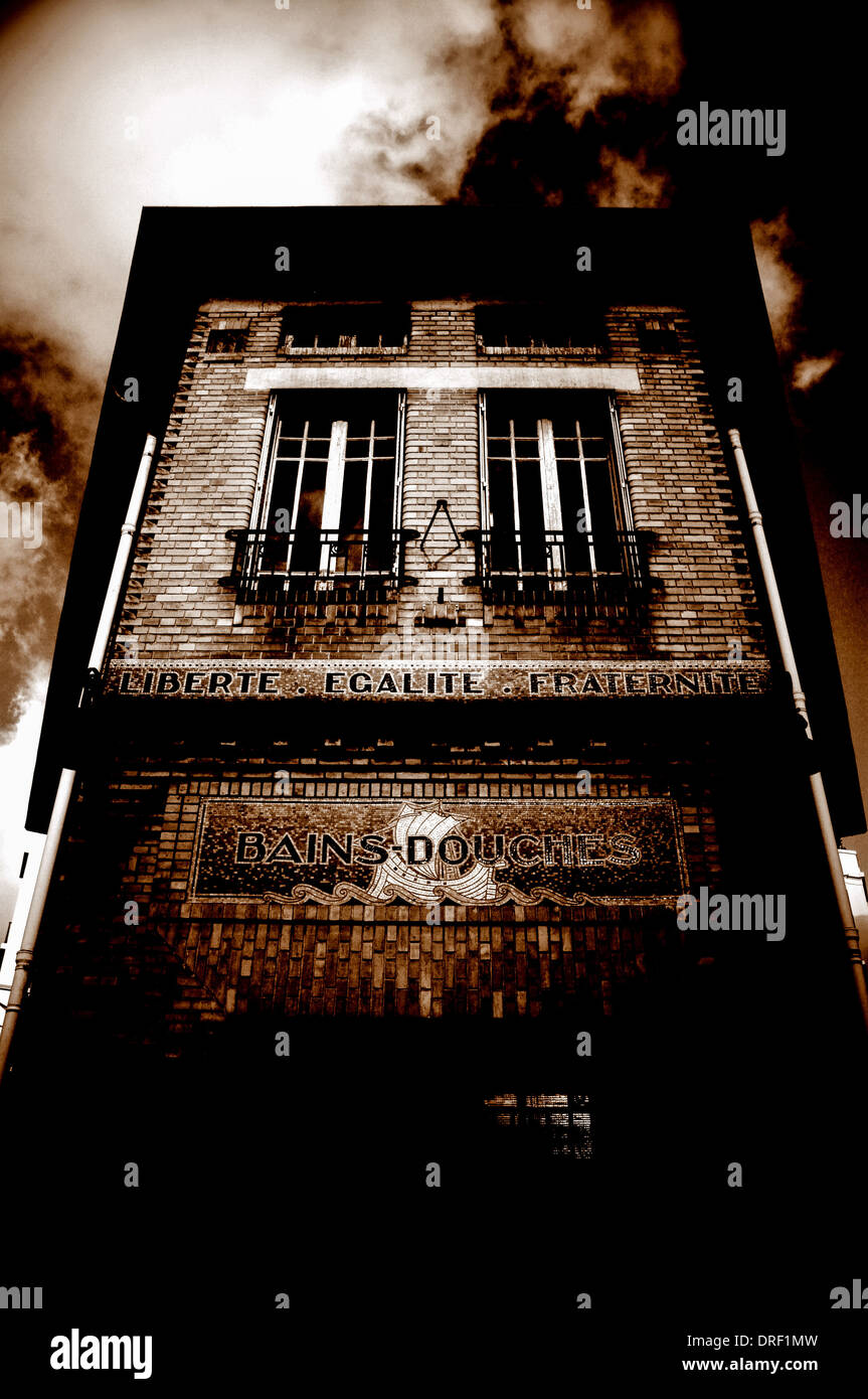 Öffentliche Bäder und Duschen Paris (Frankreich) Stockfoto