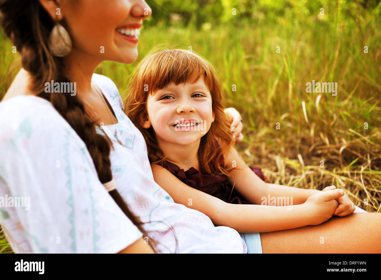 Mädchen im park Stockfoto