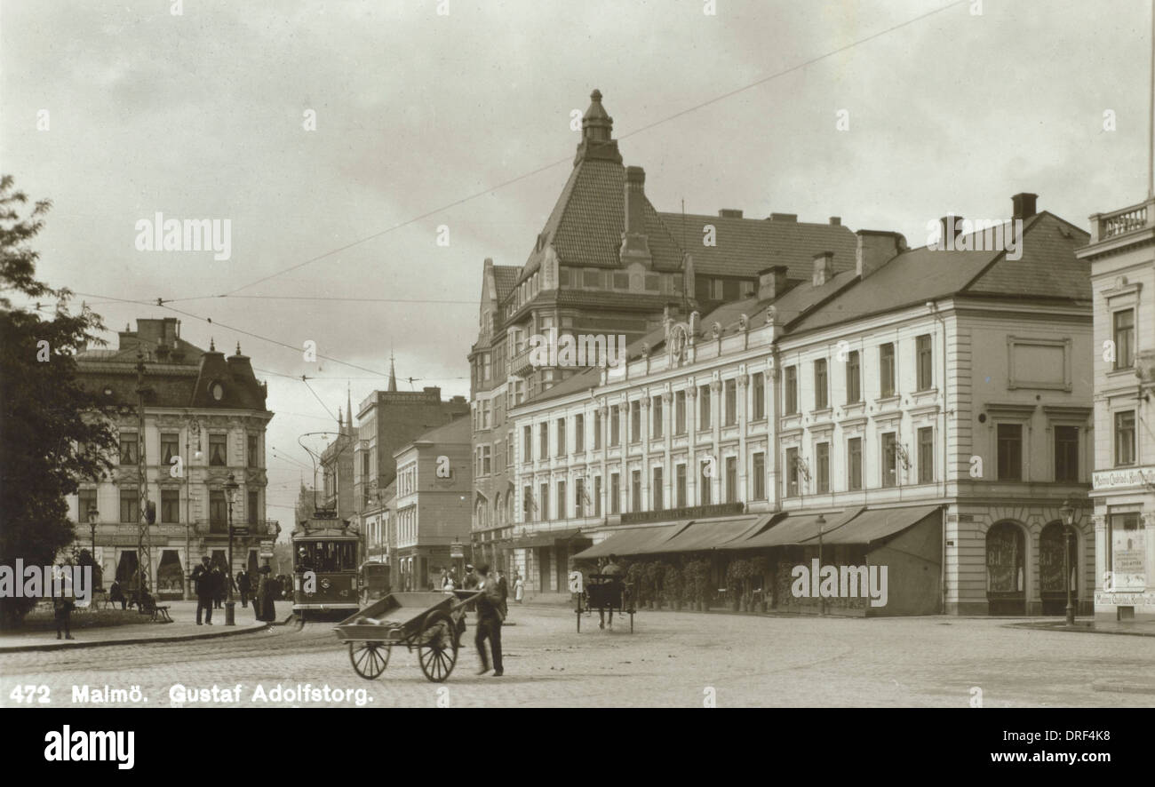 Malmö - Schweden - Gustav-Adolf-Platz Stockfoto