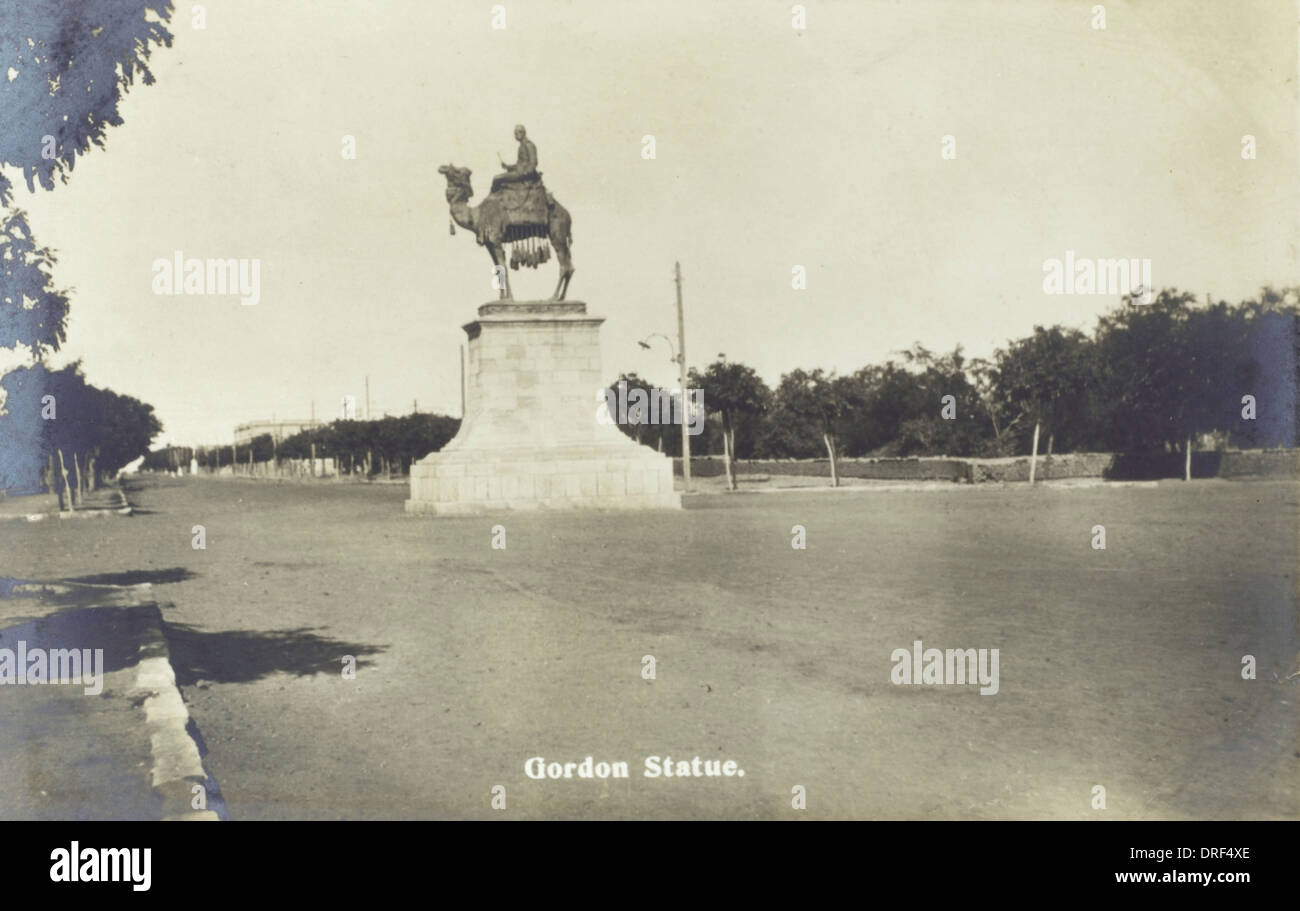 Sudan - Khartum - Gordon-Statue Stockfoto