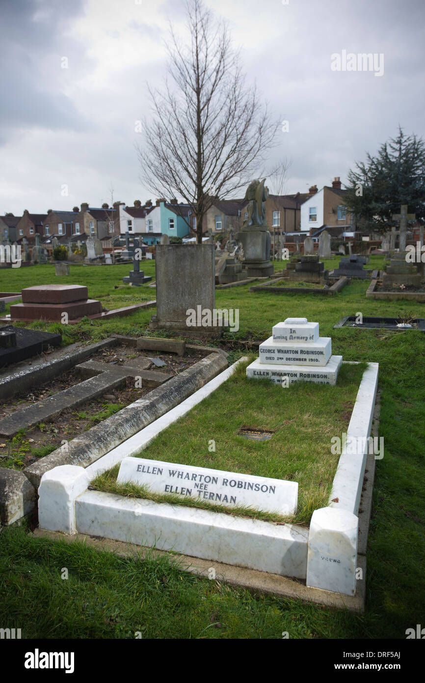 Grab von Charles Dickens Herrin Ellen "Nelly" Ternan in Highland Road